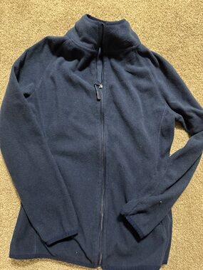 Navy Full-Zip Fleece Jacket